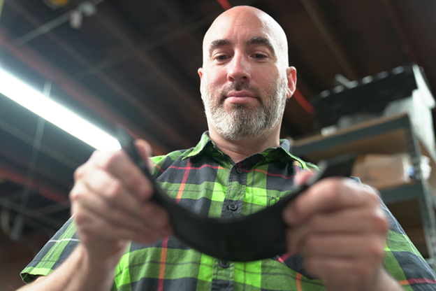 Markforged carbon fiber print post processing and painting