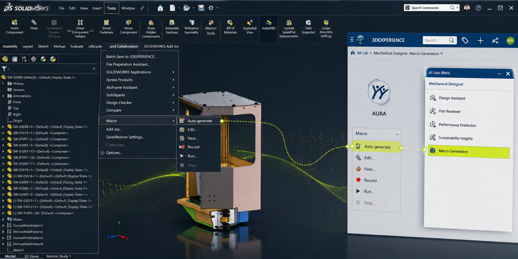 SOLIDWORKS AI: Auto-generate SOLIDWORKS Macros